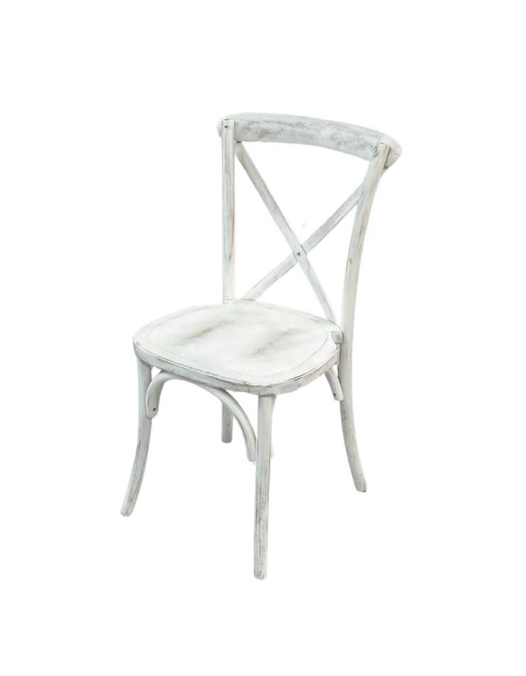 cross-back-chair-distressed-white-rustic-vintage-event-rental-lake-tahoe